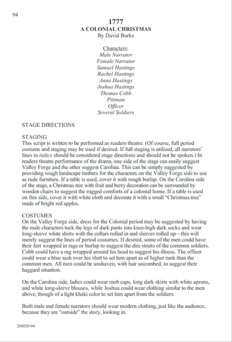 1777: A Colonial Christmas (Digital Download) 4-Part scores gallery preview page 99
