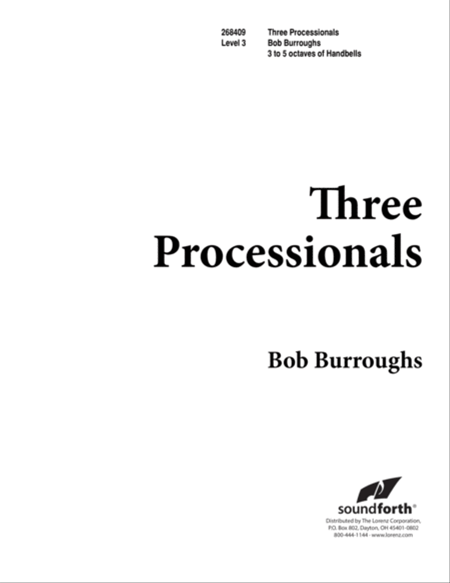Three Processionals Three Processionals 5-Octaves scores gallery preview page 1