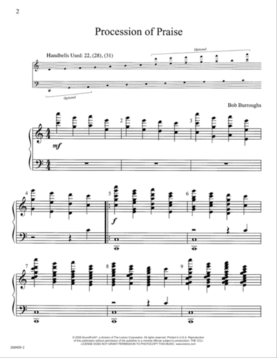 Three Processionals Three Processionals 5-Octaves scores gallery preview page 2