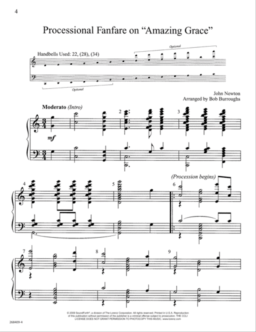 Three Processionals Three Processionals 5-Octaves scores gallery preview page 4