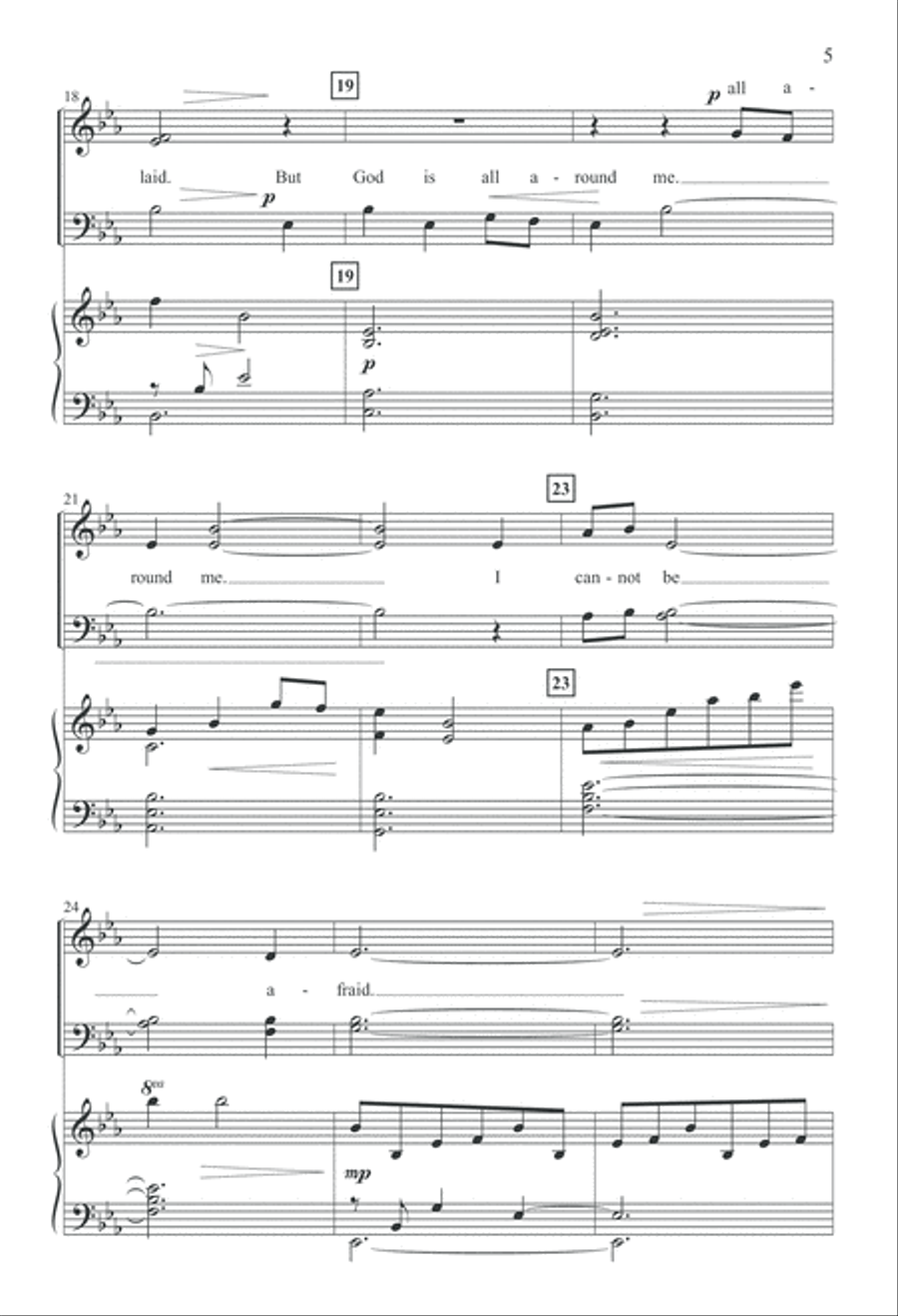 In Heavenly Love Abiding (Digital Download) 4-Part scores gallery preview page 5