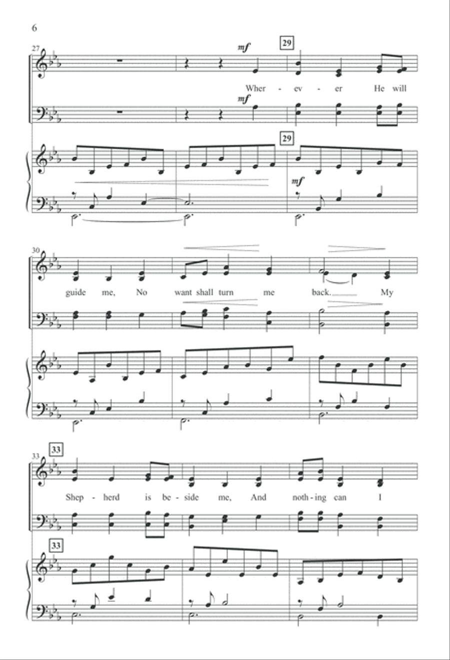 In Heavenly Love Abiding (Digital Download) 4-Part scores gallery preview page 6