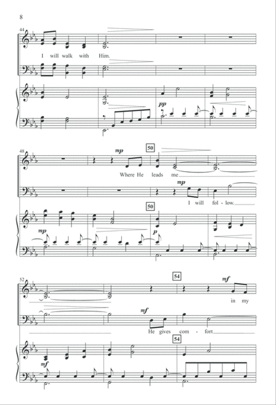 In Heavenly Love Abiding (Digital Download) 4-Part scores gallery preview page 8