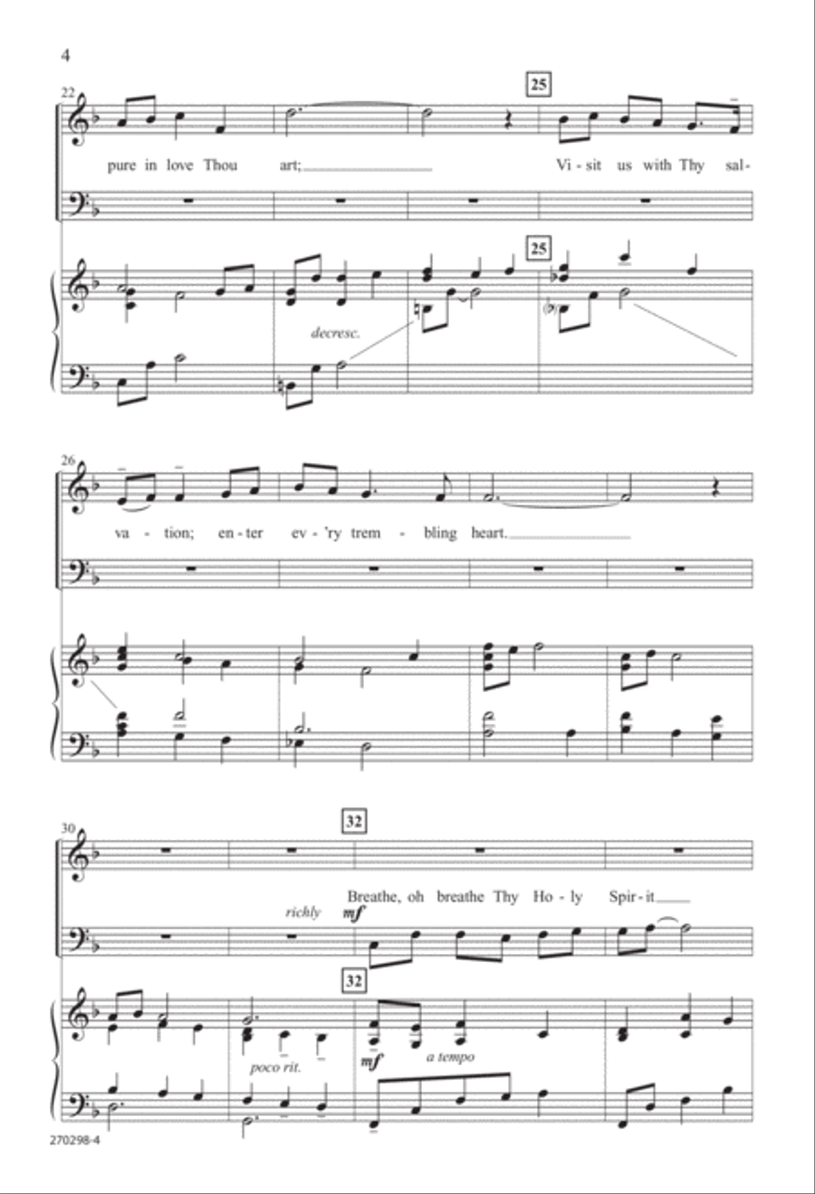 Love Divine, All Loves Excelling (Digital Download) 4-Part scores gallery preview page 4