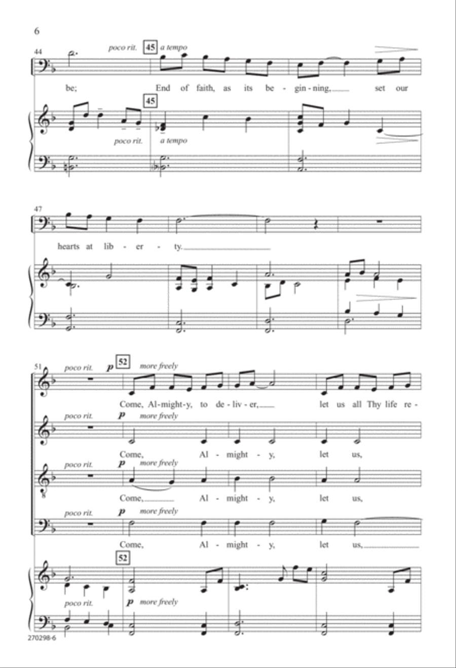 Love Divine, All Loves Excelling (Digital Download) 4-Part scores gallery preview page 6