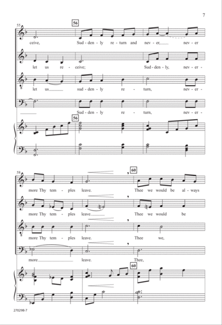 Love Divine, All Loves Excelling (Digital Download) 4-Part scores gallery preview page 7
