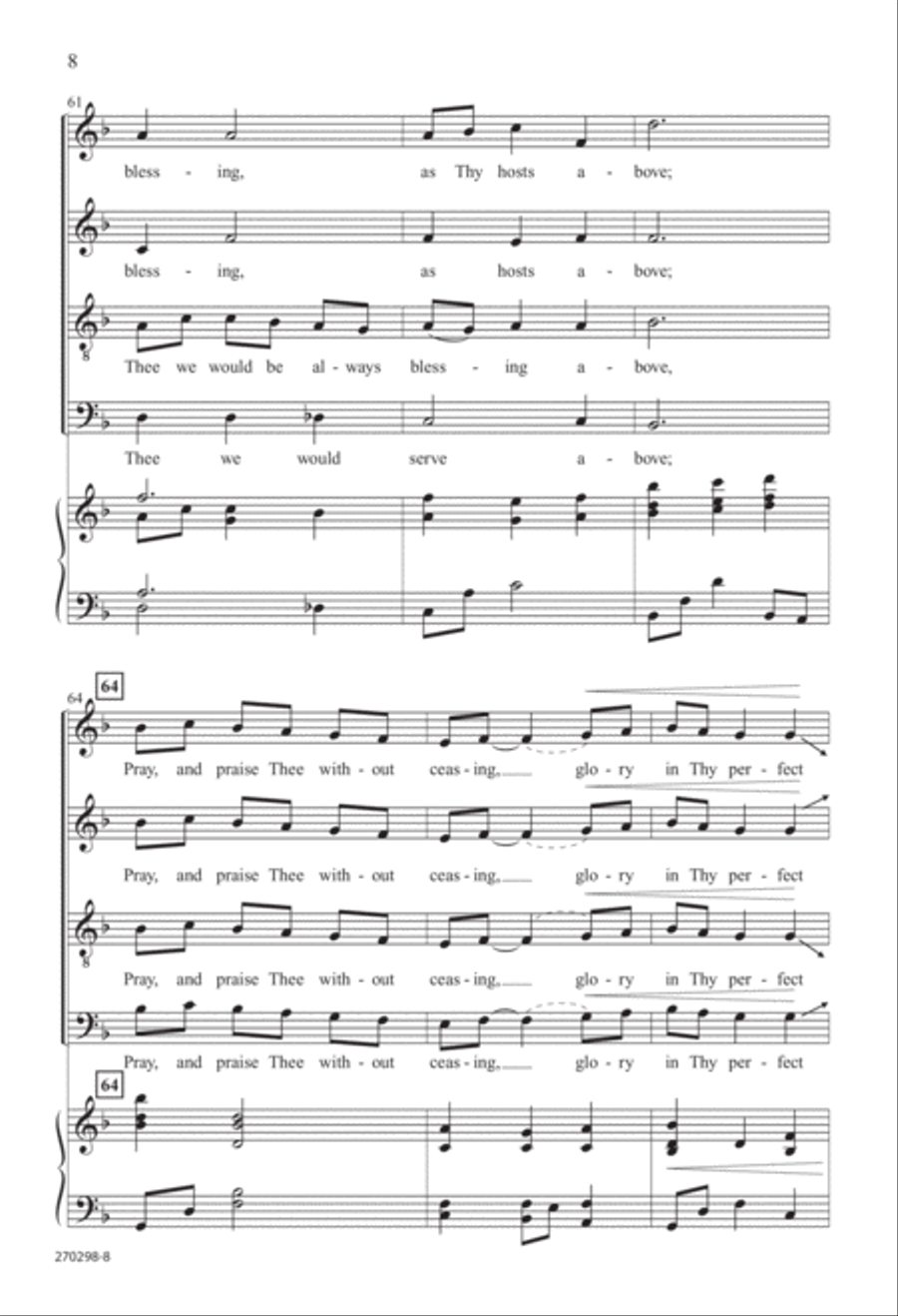 Love Divine, All Loves Excelling (Digital Download) 4-Part scores gallery preview page 8