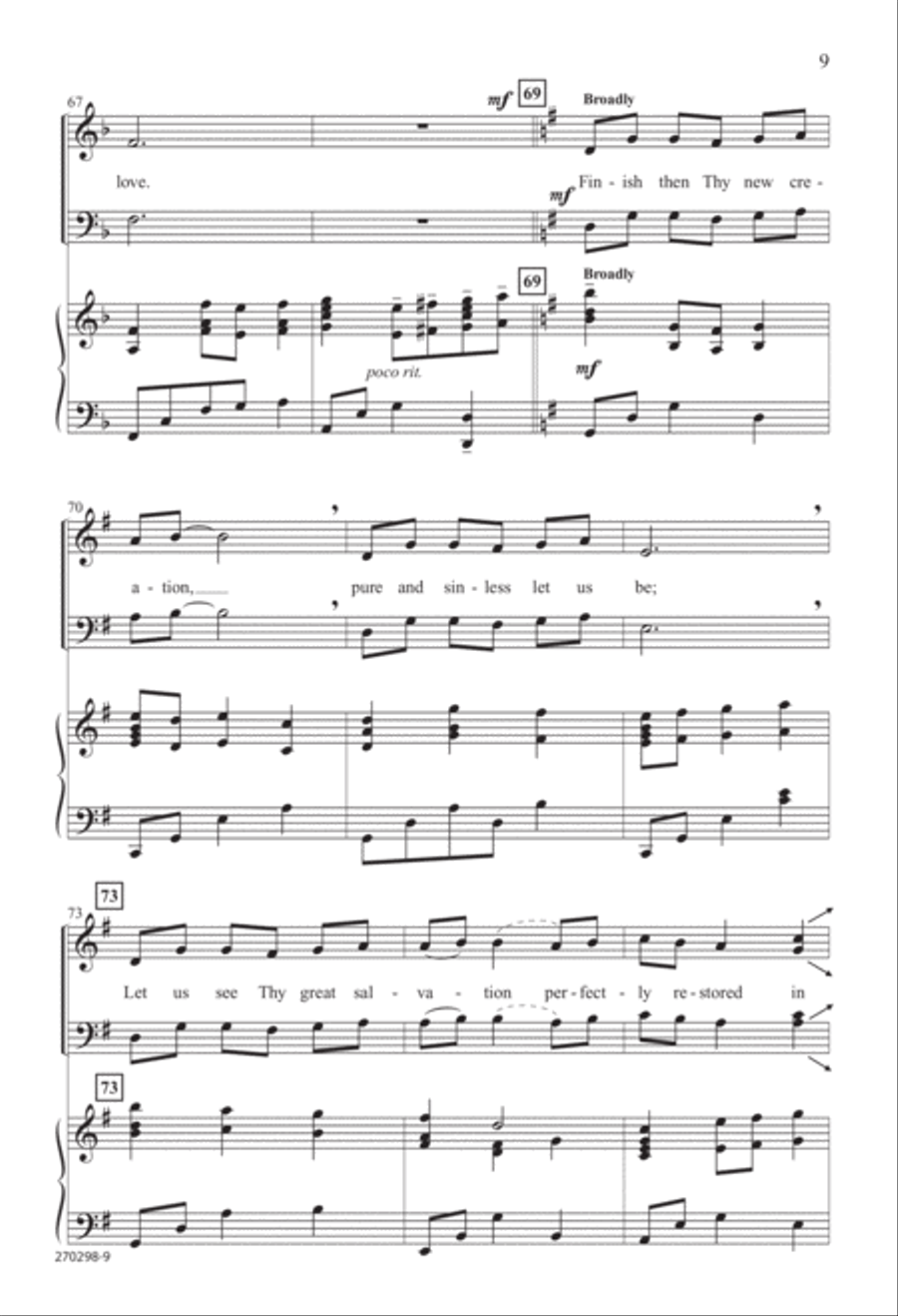 Love Divine, All Loves Excelling (Digital Download) 4-Part scores gallery preview page 9
