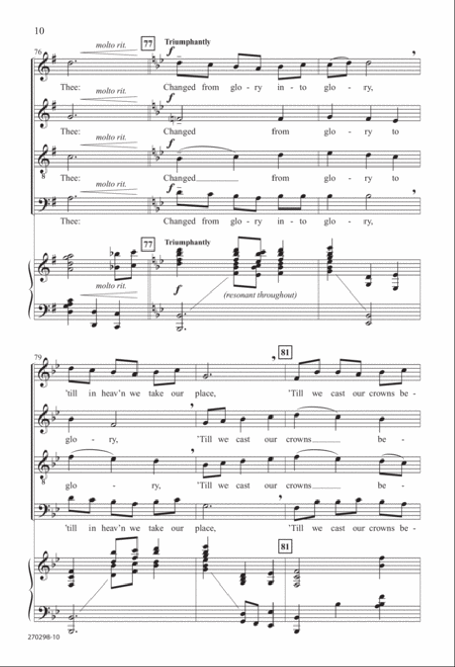 Love Divine, All Loves Excelling (Digital Download) 4-Part scores gallery preview page 10