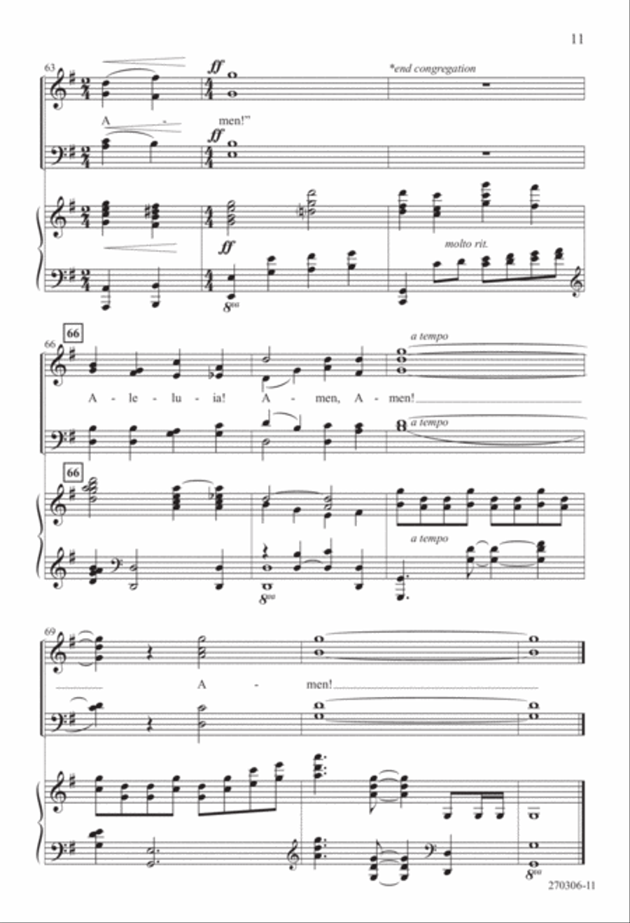Come, Christians, Join to Sing (Digital Download) 4-Part scores gallery preview page 11