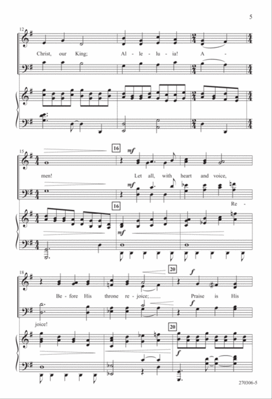 Come, Christians, Join to Sing (Digital Download) 4-Part scores gallery preview page 5