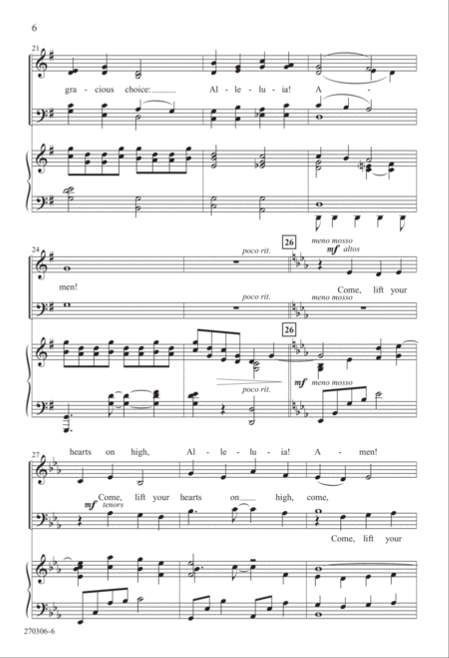 Come, Christians, Join to Sing (Digital Download) 4-Part scores gallery preview page 6