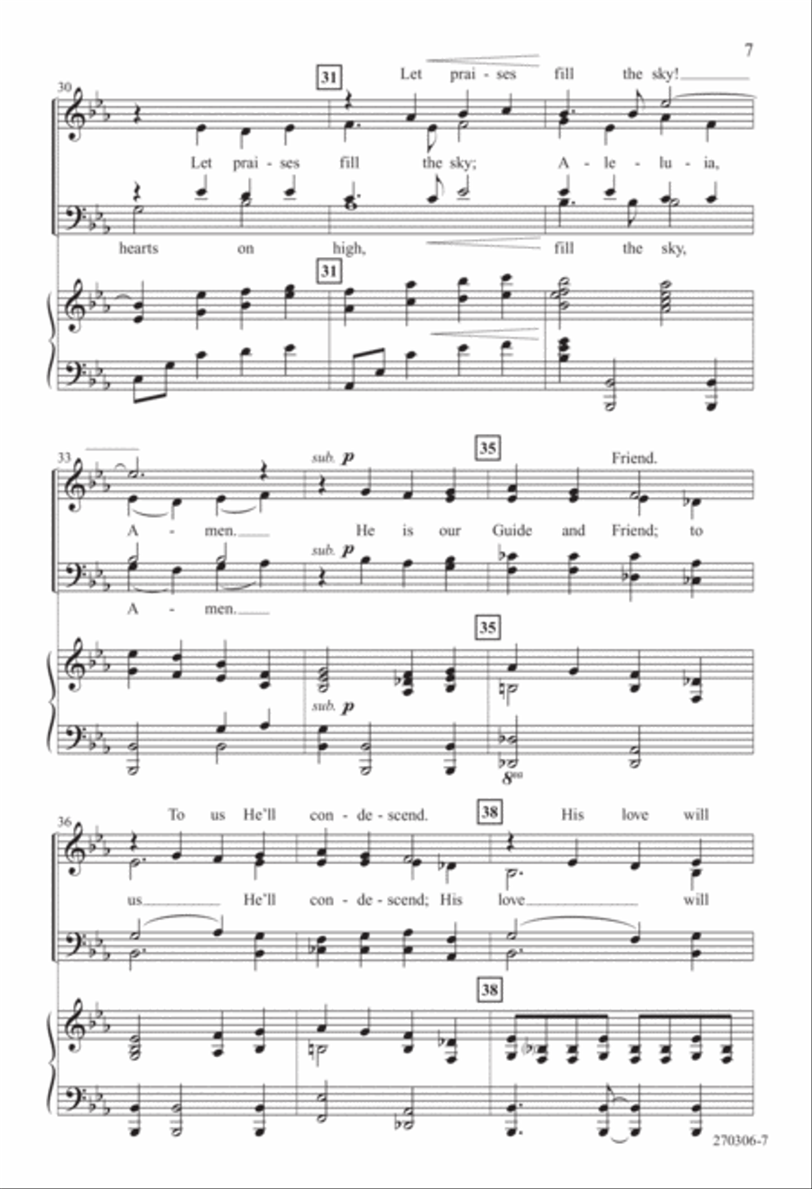 Come, Christians, Join to Sing (Digital Download) 4-Part scores gallery preview page 7