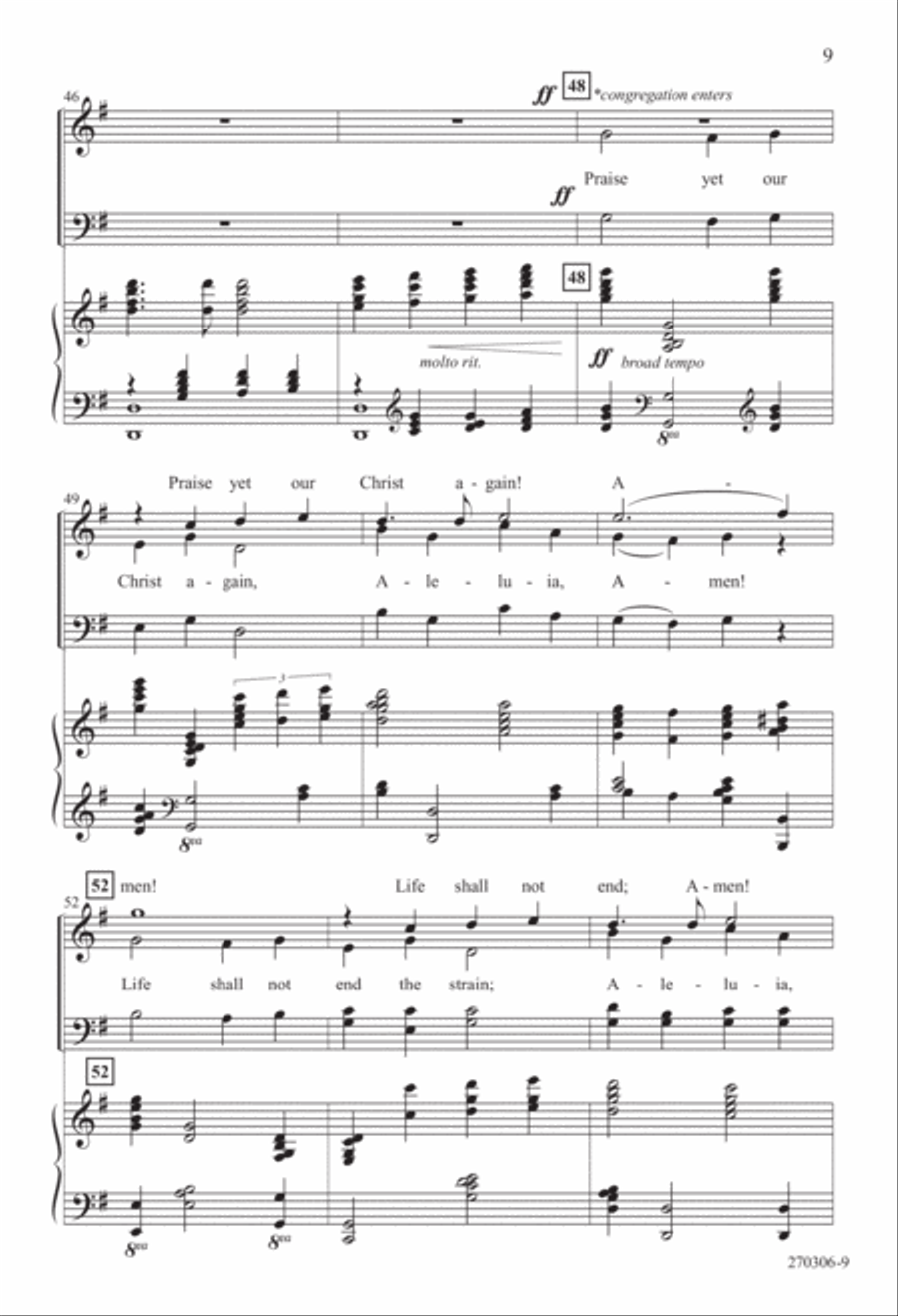 Come, Christians, Join to Sing (Digital Download) 4-Part scores gallery preview page 9