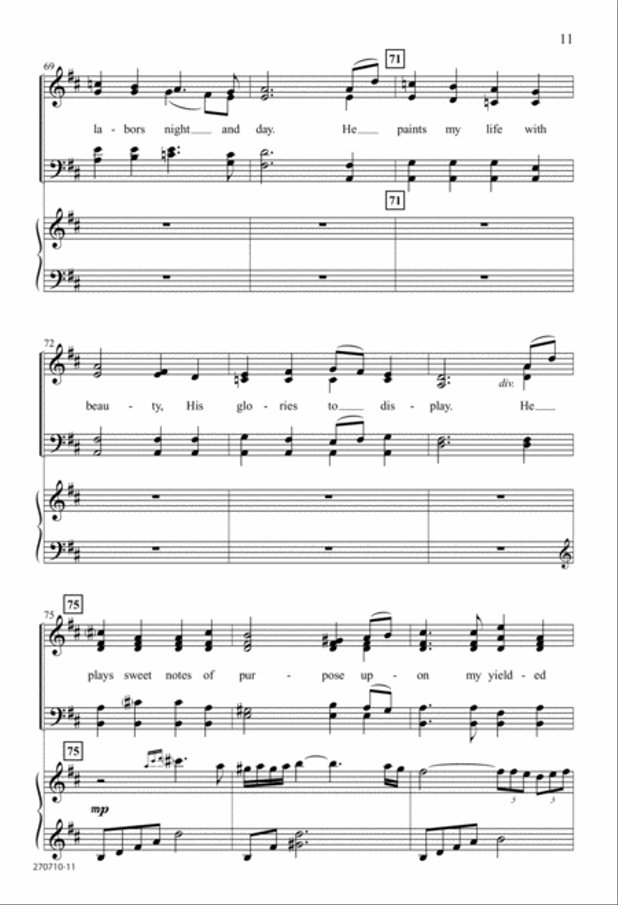 The Artist (Digital Download) 4-Part scores gallery preview page 11