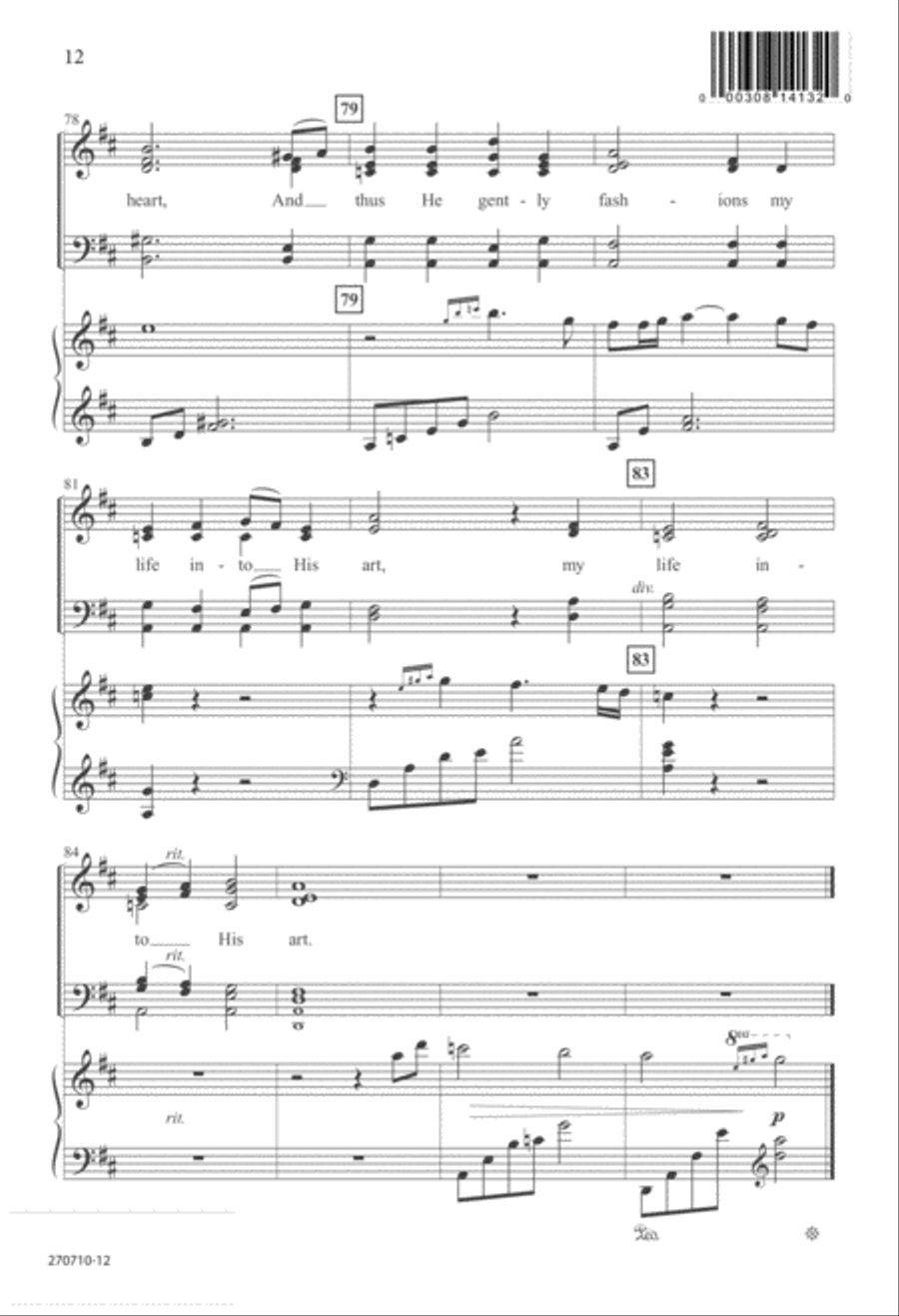 The Artist (Digital Download) 4-Part scores gallery preview page 12
