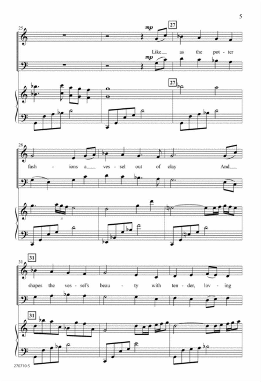The Artist (Digital Download) 4-Part scores gallery preview page 5