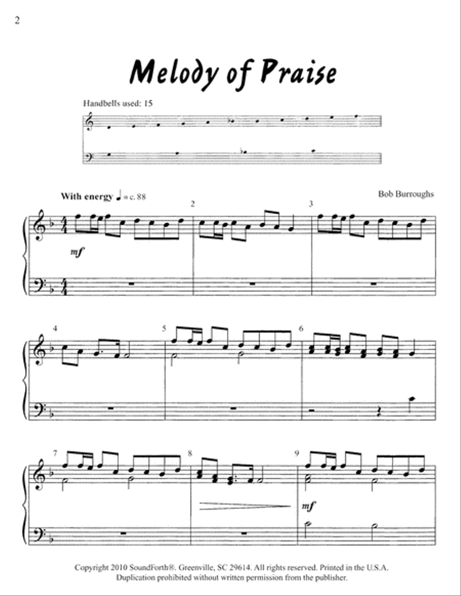Melody of Praise 2-Octaves scores gallery preview page 2
