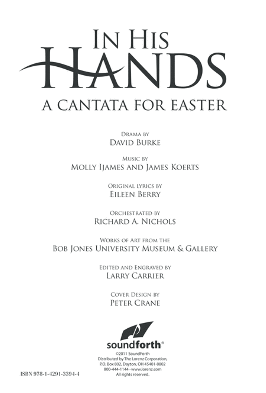 In His Hands (Digital Download) 4-Part scores gallery preview page 2
