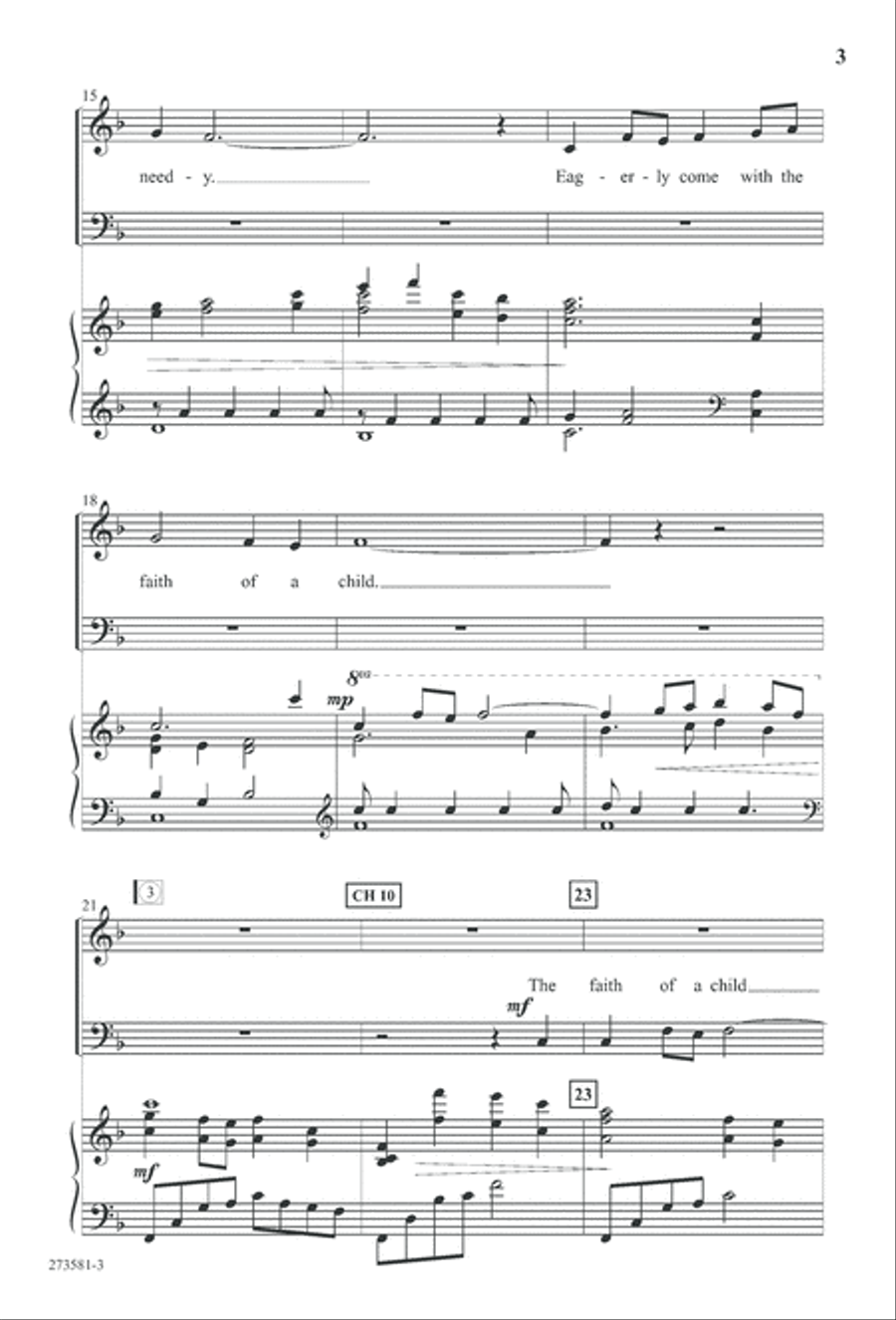 In His Hands (Digital Download) 4-Part scores gallery preview page 16