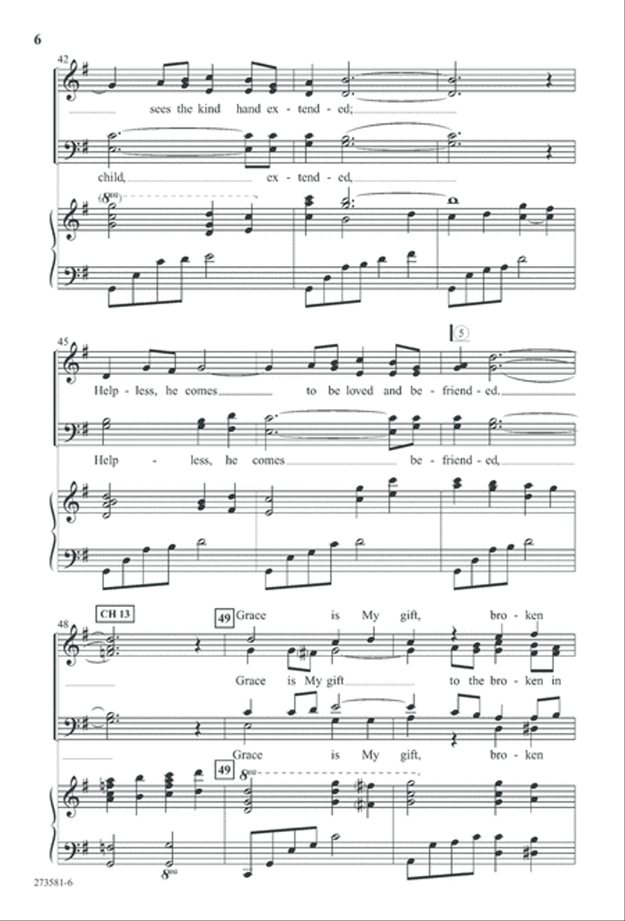 In His Hands (Digital Download) 4-Part scores gallery preview page 19