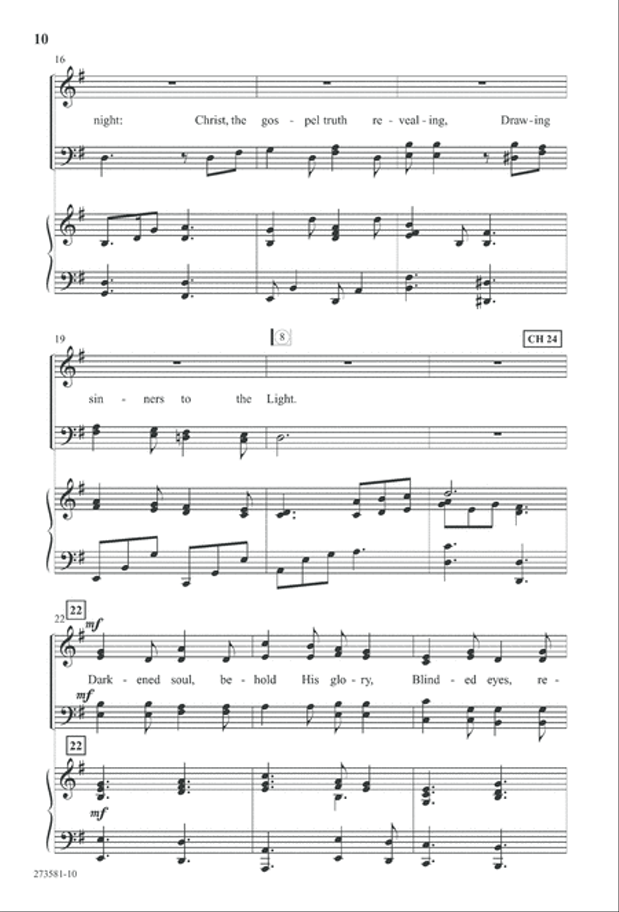 In His Hands (Digital Download) 4-Part scores gallery preview page 23