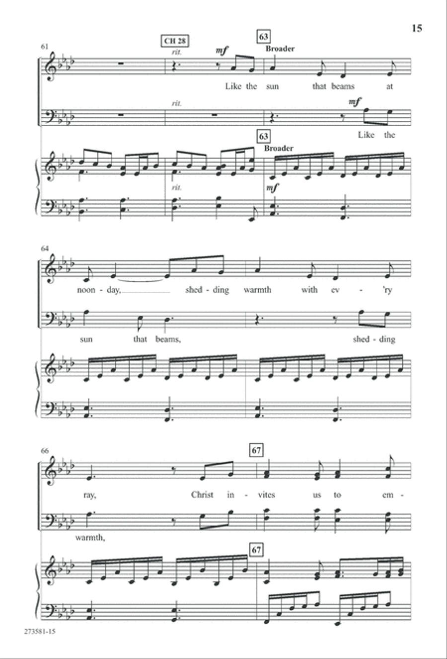 In His Hands (Digital Download) 4-Part scores gallery preview page 28