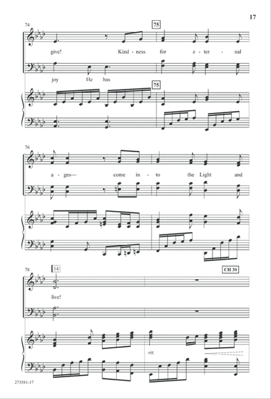 In His Hands (Digital Download) 4-Part scores gallery preview page 30