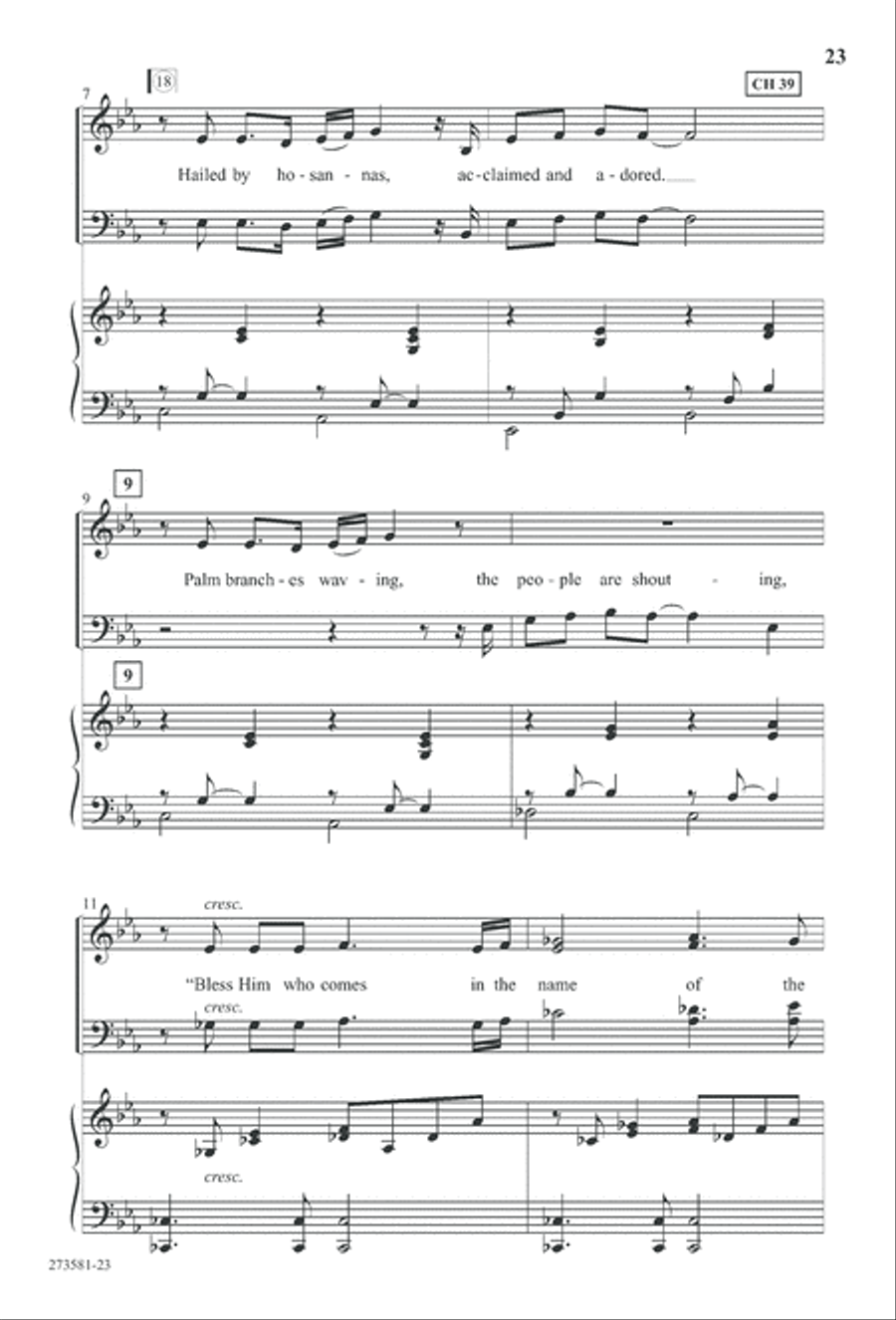 In His Hands (Digital Download) 4-Part scores gallery preview page 36