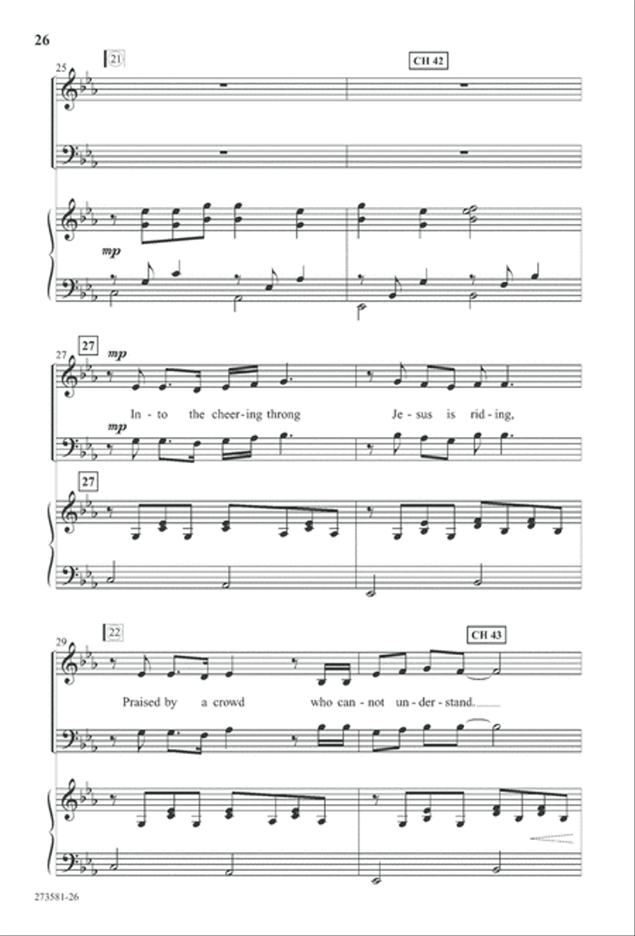 In His Hands (Digital Download) 4-Part scores gallery preview page 39