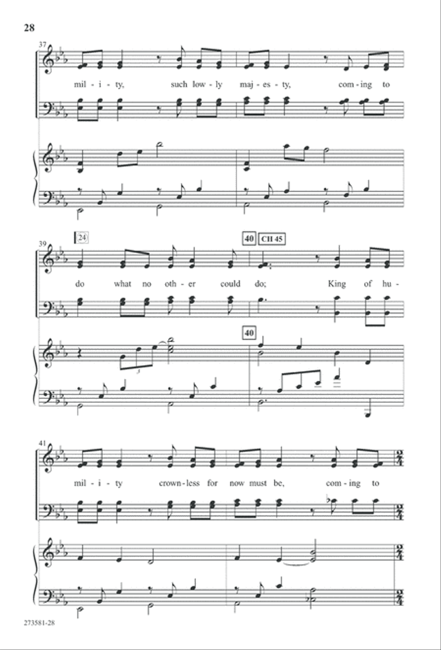 In His Hands (Digital Download) 4-Part scores gallery preview page 41
