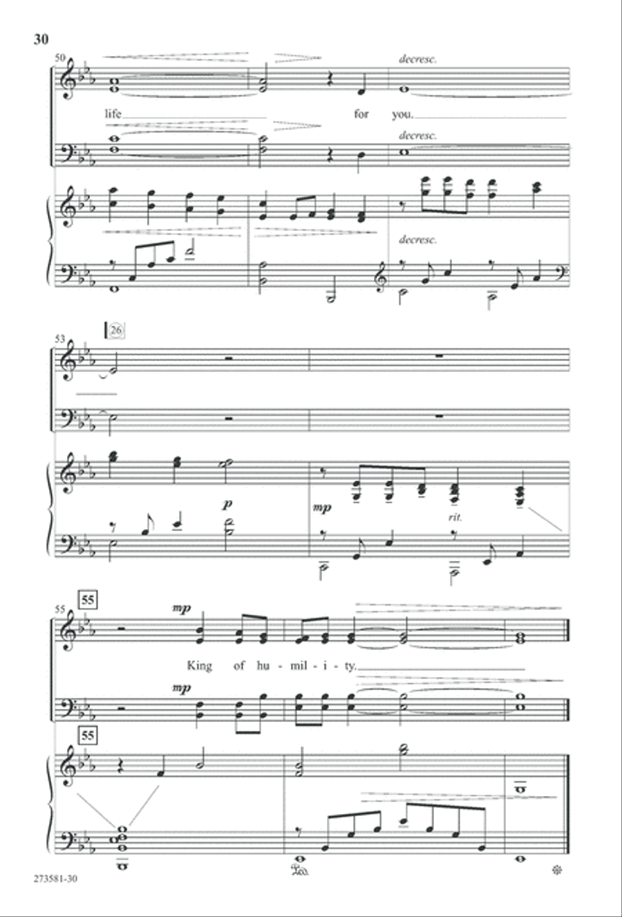 In His Hands (Digital Download) 4-Part scores gallery preview page 43