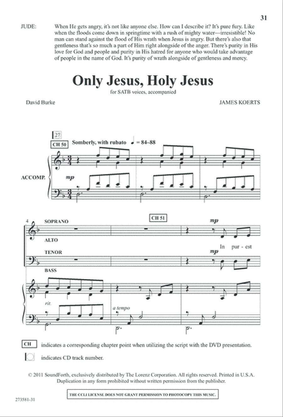 In His Hands (Digital Download) 4-Part scores gallery preview page 44