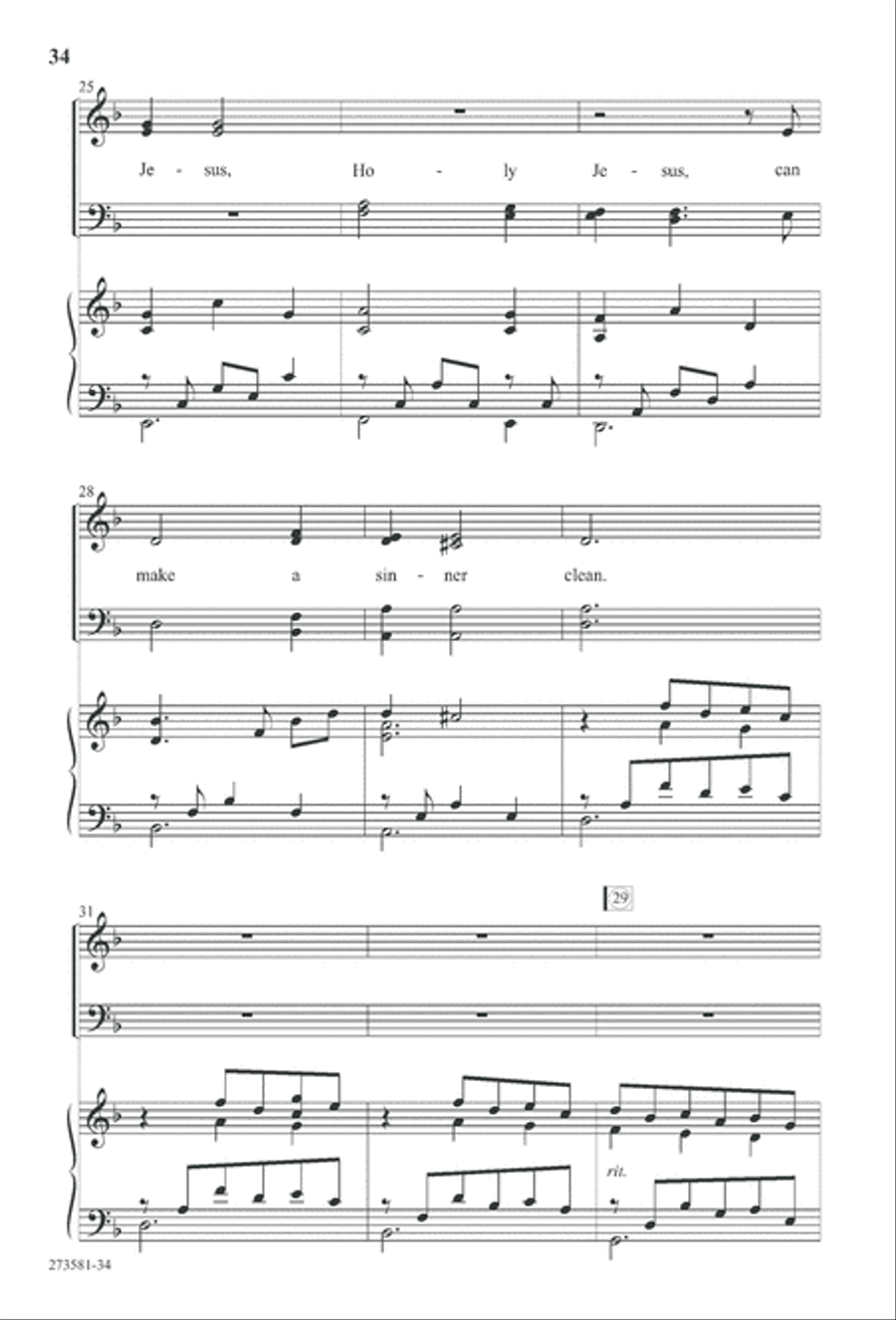 In His Hands (Digital Download) 4-Part scores gallery preview page 47