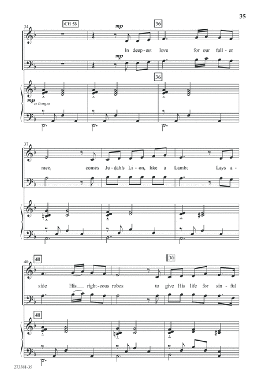 In His Hands (Digital Download) 4-Part scores gallery preview page 48