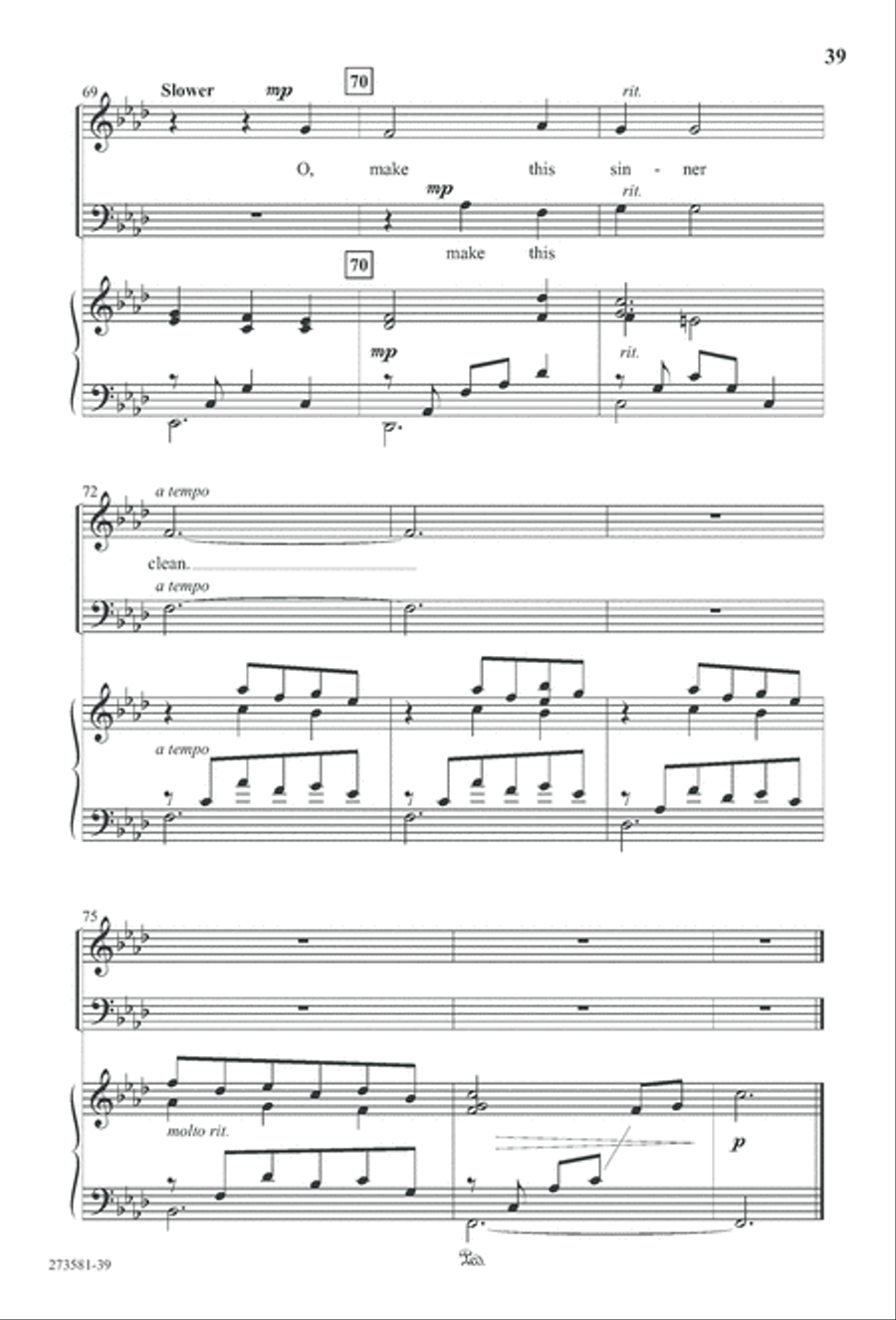 In His Hands (Digital Download) 4-Part scores gallery preview page 52