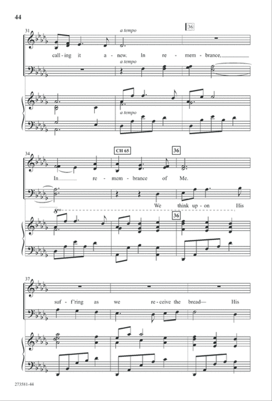 In His Hands (Digital Download) 4-Part scores gallery preview page 57