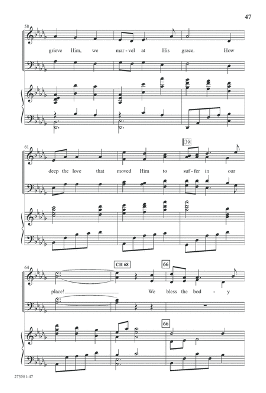 In His Hands (Digital Download) 4-Part scores gallery preview page 60