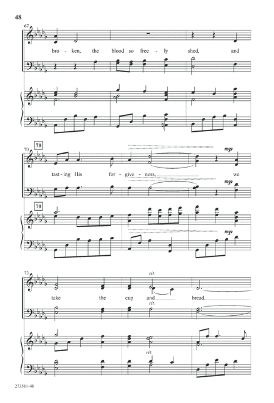 In His Hands (Digital Download) 4-Part scores gallery preview page 61