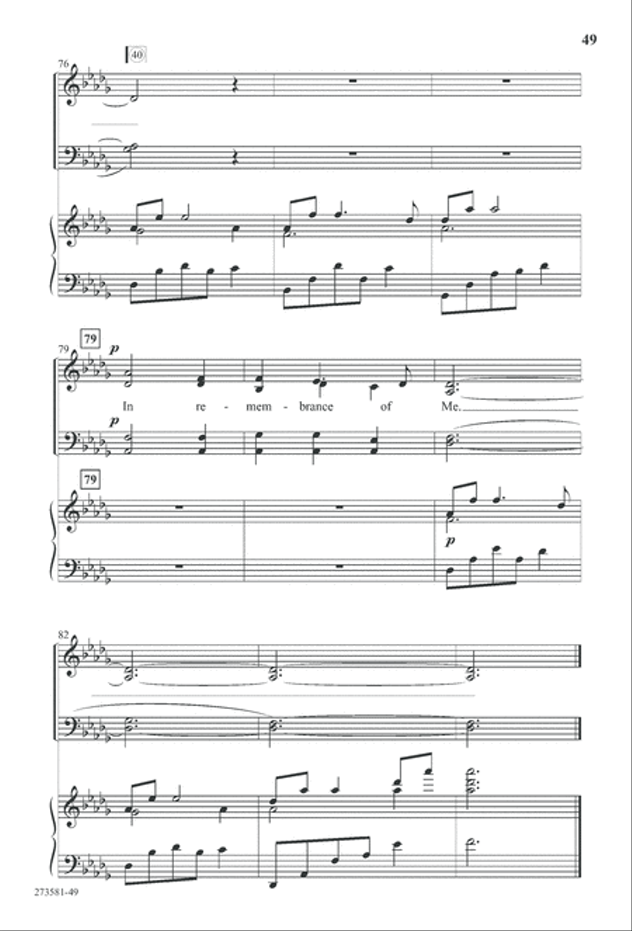 In His Hands (Digital Download) 4-Part scores gallery preview page 62