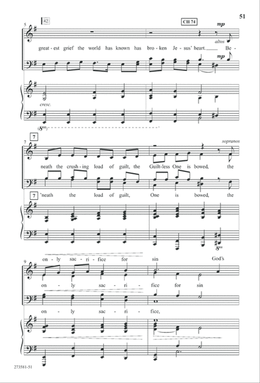 In His Hands (Digital Download) 4-Part scores gallery preview page 64