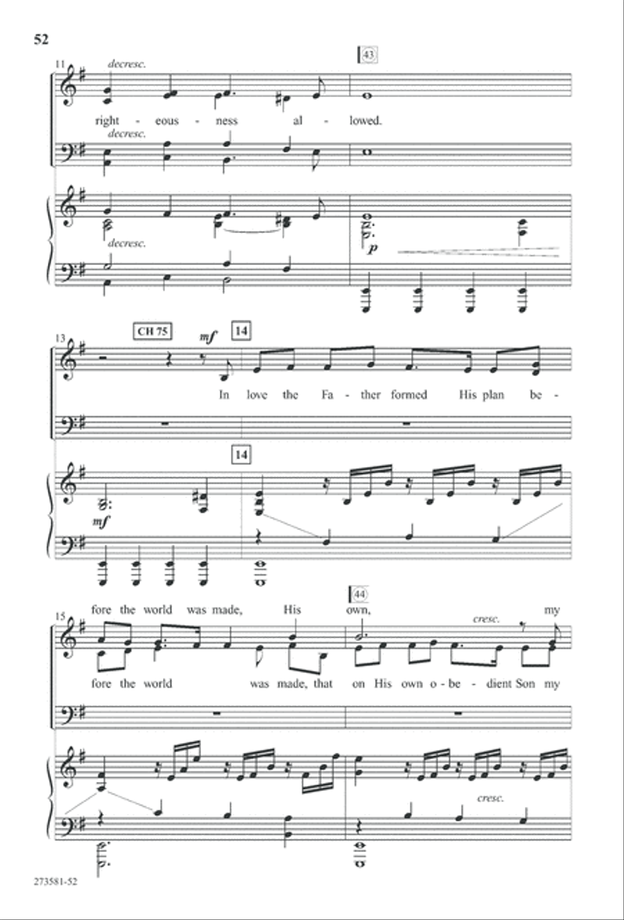 In His Hands (Digital Download) 4-Part scores gallery preview page 65