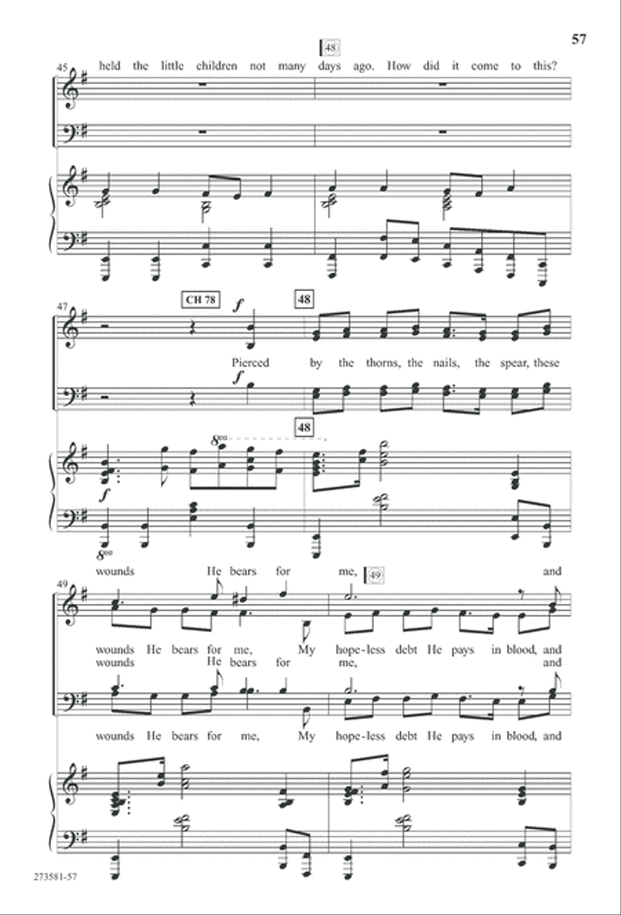 In His Hands (Digital Download) 4-Part scores gallery preview page 70