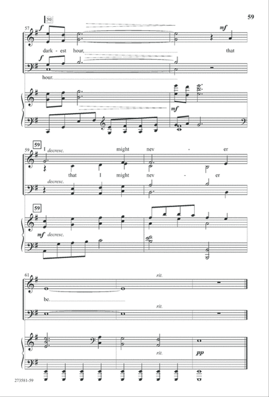 In His Hands (Digital Download) 4-Part scores gallery preview page 72