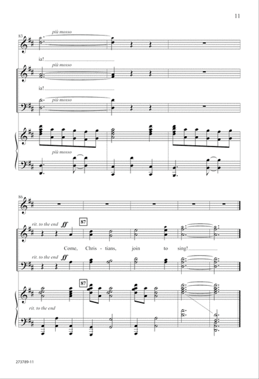 All Creatures of Our God and King (Digital Download) 4-Part scores gallery preview page 11