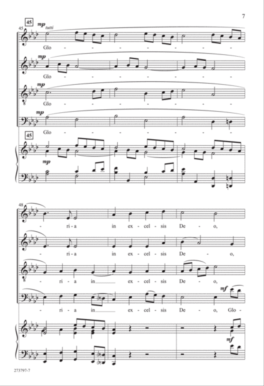 Angels We Have Heard on High (Digital Download) 4-Part scores gallery preview page 7