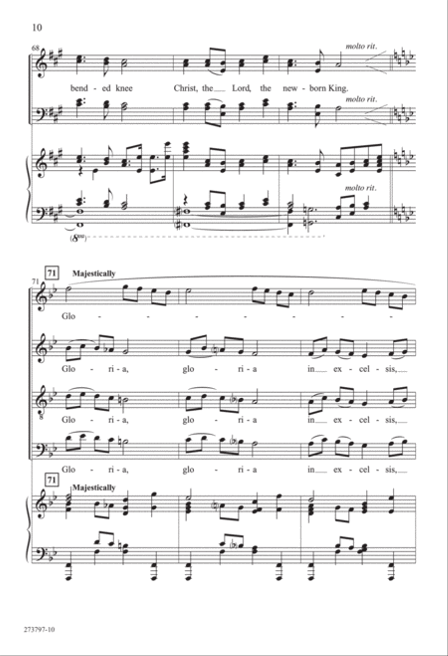 Angels We Have Heard on High (Digital Download) 4-Part scores gallery preview page 10