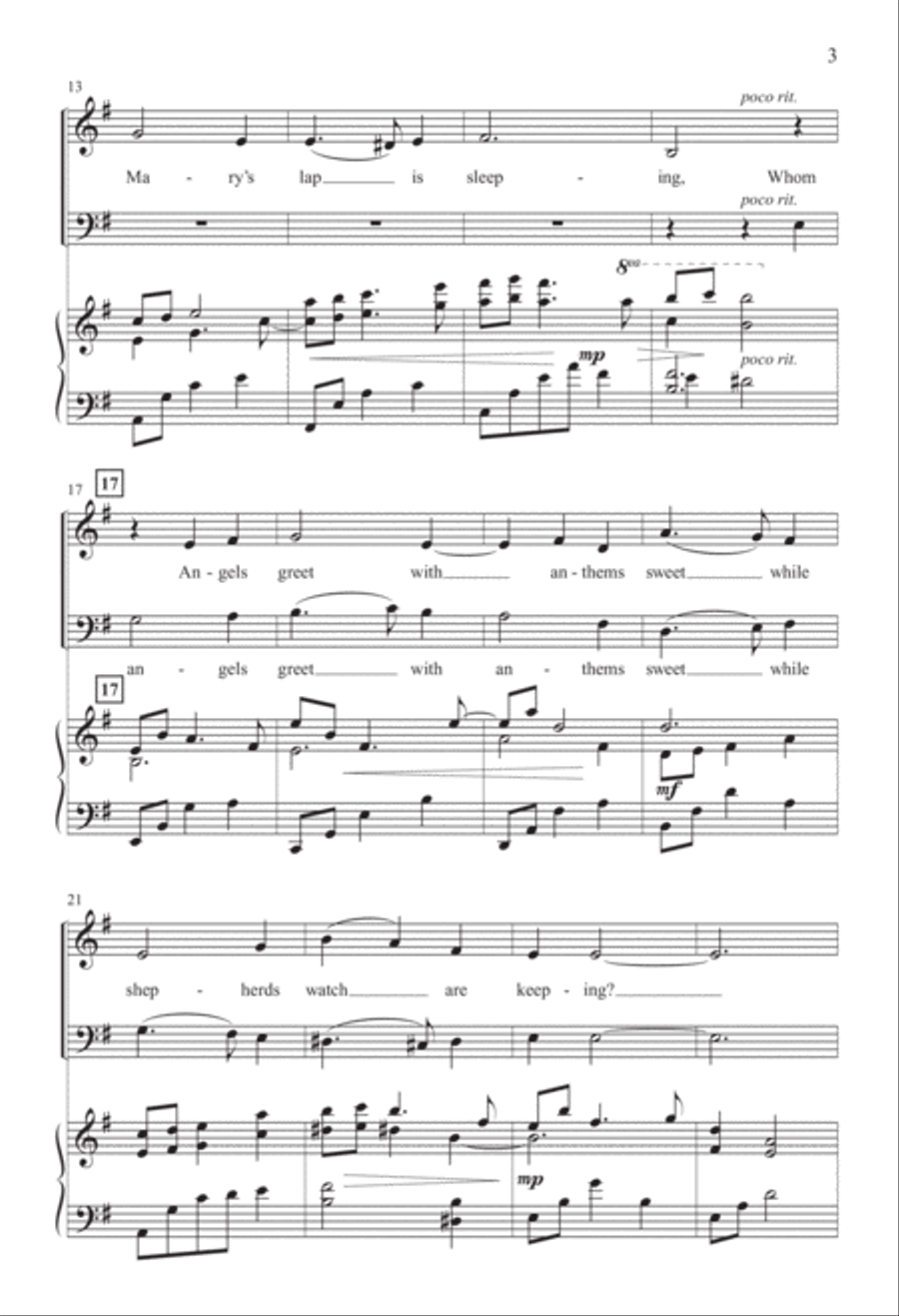 What Child Is This? (Digital Download) 4-Part scores gallery preview page 3