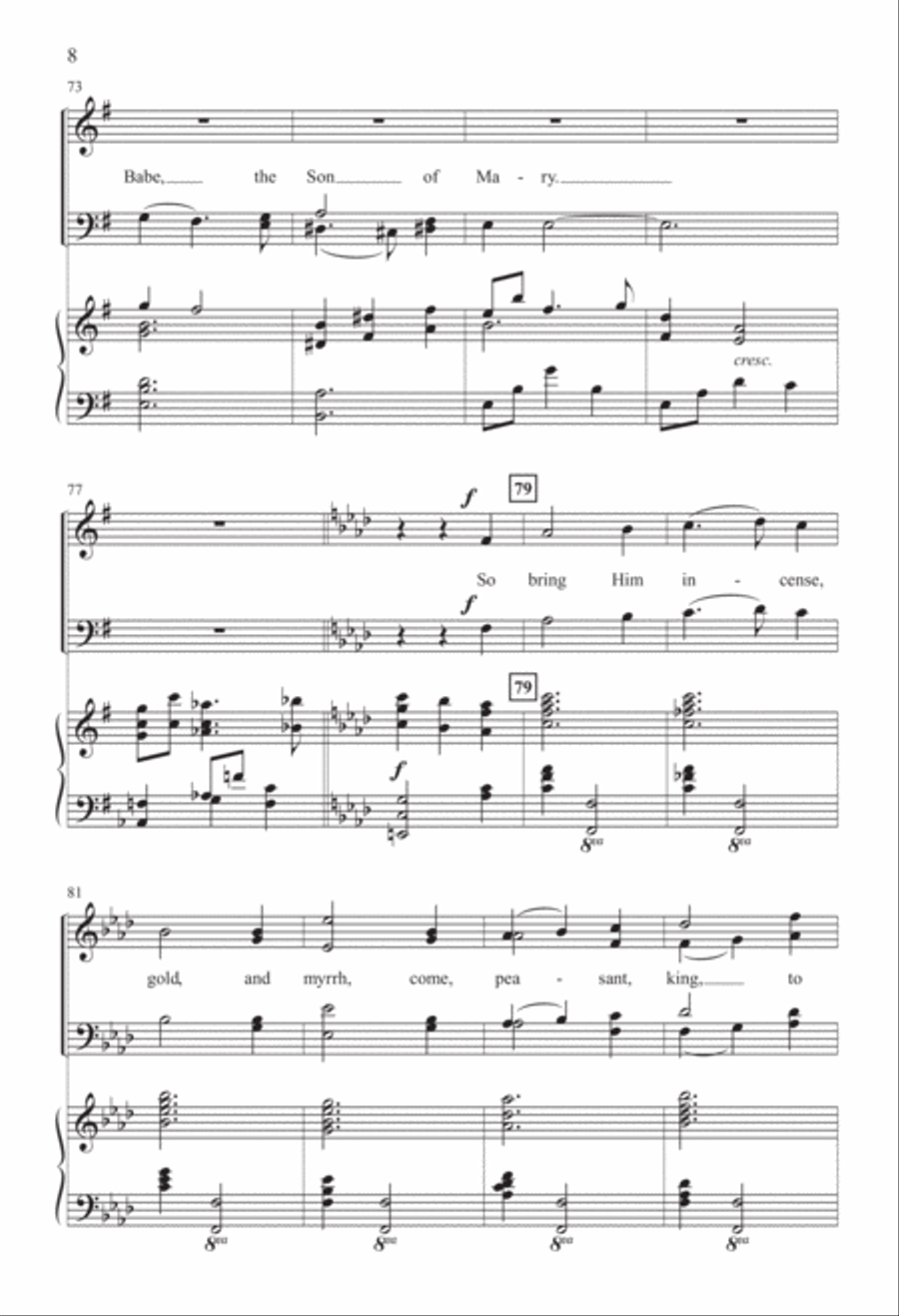 What Child Is This? (Digital Download) 4-Part scores gallery preview page 8