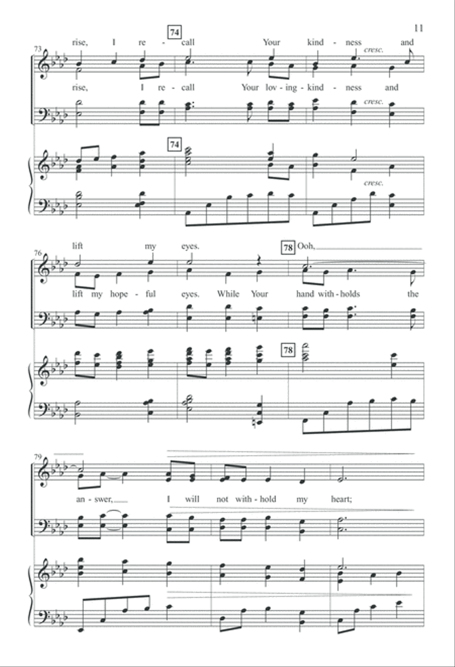 In Your Silence (Digital Download) 4-Part scores gallery preview page 11